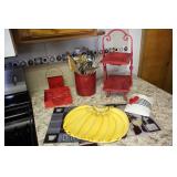 Cutting Boards, Napkin Holder, & Utensils