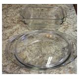 Anchor Hocking 2 qt. Covered Casserole & Loaf Pans