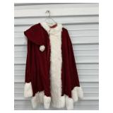 Used Sz. XL Vintage Velvet Rubies Santa Costume