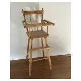 Oak Doll High Chair
