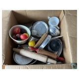 Box Full of Childrens Toy Pots/Pans & Utensils