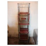 Vintage Carnation Co. Metal Wire Milk Crates