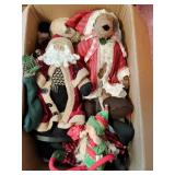 Collection of Santa Claus Plush Dolls