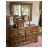 Maple Dresser & Mirror