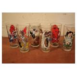 7 Looney Tunes Pepsi Glasses