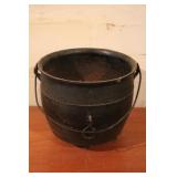 Antique Cast Iron Footed Pot