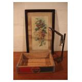 Pepsi Wood Box & Vintage Metal Bottle Capper