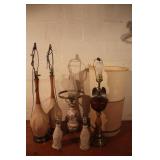 Lamps & 2 Lamp Shades