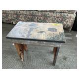 Decorative Painted Bench