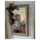 Gold Framed Beveled Mirror