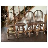 Swivel Oak Bar Stools