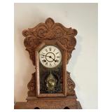 Ornate Oak New Haven Mantle Clock