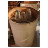 Barrel of Canning Jars