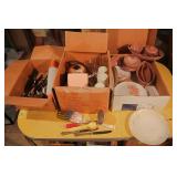 Melmac Dinnerware, Utensils & Kettle