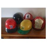 Vintage Batting Helmets & Fire Hats