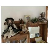 Porecelain Doll & Plush Animals