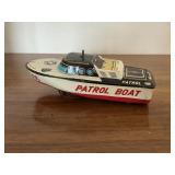 KO Patrol Boat Tin Litho Toy