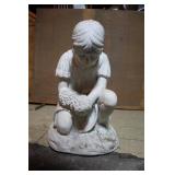 Concrete Lawn Ornament of Girl