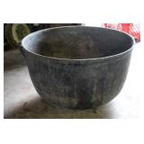 Large 3 Footed Cast Iron Pot - Used for outdoor fl