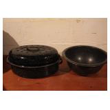 Galvanized Roaster & Bowl