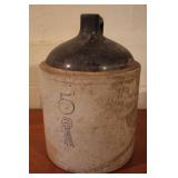 Antique 5 Gal. Stoneware Crock Jug