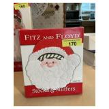 Fitz & Floyd Santa Stocking Stuffers Dessert Tray