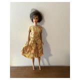 Vintage Doll Wearing Vintage Dress