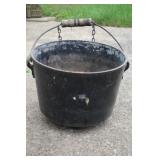 Antique 8B Black Cast Iron Pot