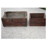 Carnation 8oz Can Box & wooden Box
