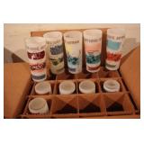 10 Anchor Hocking Frosted Glass Highball/Beer Tumb