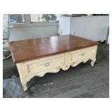 Ethan Allen 4 Drawer Coffee Table