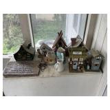 Stepping Stone, Birdhouses,& Pitcher