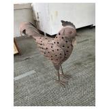 19' Tin Chicken Lawn Decoration
