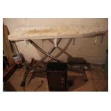 Vintage Ironing Board & Edison Space Heater