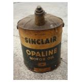 Vintage Sinclair 5 Gal. Opaline Motor Oil Can