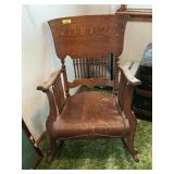 Antique Oak Rocking Chair