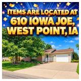 Items Located At 610 Iowa Joe, West Point, Ia