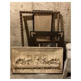 Last Supper Plastic Frame &  Vintage Frames