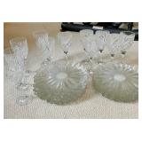 Dublin Wine Goblets & Glass Plates