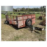 6-1/2' x 14' Tandem Axle Steel Deck Trailer