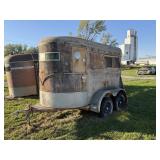 1979 WW 5' x 9' Tandem Axle 2-Horse Trailer