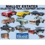 MALLOY ESTATES COLLECTOR CAR, TRUCK, & EQUIPMENT AUCTION