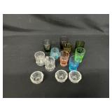 Shot Glasses & Vintage Salt Dip Cellars