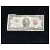 Red Seal Series 1953 B $2 Bill