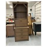 2 Piece Oak Desk/Chest of Drawers