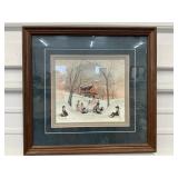 P. Buckley Moss Print 1996 "For the Love of Childr
