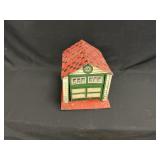 Vintage Tin Lighograph Toy Garage