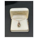 10K Gold Black Hills Gold 20" Necklace w/Teardrop