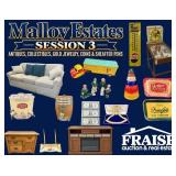 MALLOY ESTATES - SESSION 3 - ANTIQUES - COLLECTIBLES - GOLD