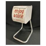Vintage Eat-It-All "Enjoy a Cone" Ice Cream Cone